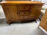Liberty Furniture Industries Inc. 2 PC Oak Hutch***HEAVY ITEM***READ DETAILS ON PICK UP POLICY***