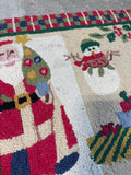 (E) C&F Home Santa Claus Wool Hook Accent Rug