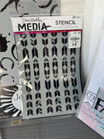 21-Piece Assorted Pattern Mixed Media Stencils: Joggles, Dylusions & Fab