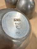 (B) Set Of 4 Stieff Pewter P50-10 Jefferson Cups