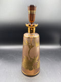 Bohemian Frosted Amber Decanter Set — 6 Pieces
