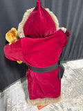 Standing Santa Holding Toys And Wreath