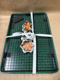 Green Speckled Baking Sheet With Cookie Cutters