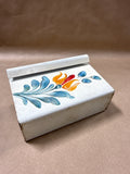 Floral Handpainted Metal Napkin Holder