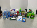 Cleaning Lot T, Most bottles at least half full