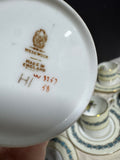 13-Piece Wedgwood England Appledore Demitasse Saucers & Cups Set