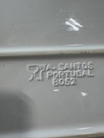 A. Santos Portugal 8052 Basket Weave Rimmed Ceramic Platter