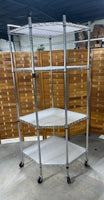 Frontgate Industrial Corner Shelf on Casters