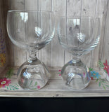 Pair of Villeroy & Boch Gemini Bubble Stem Wine Glasses