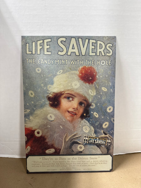 (A) Life Savers Vintage Inspired Metal Sign