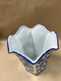 Blue And White Floral Vase