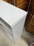 White Particle Board Bookcase