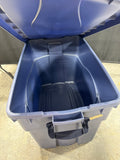 35 Gallon Blue Rubbermaid Storage