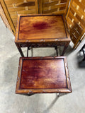 Carved Nesting Tables (set of 2)