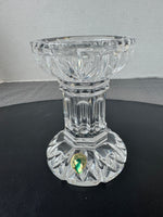 Waterford Crystal Bethany Pillar Candle Holder with Sealed Candle