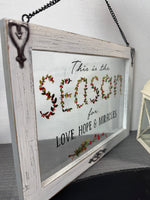 (D) Small Lot of Shabby Chic Christmas Decor