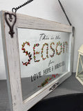 (D) Small Lot of Shabby Chic Christmas Decor