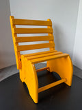 Mustard Yellow Painted Vintage Wooden Child’s Chair