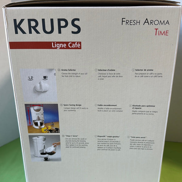 Krups Fresh Aroma 10 Cup Coffee Maker Built in Bean Grinder F625