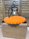 Vintage Orange & Black Pendant Lamp