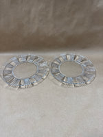 Set Of 6 Glass Desert Plates