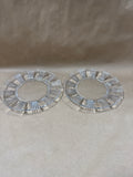 Set Of 6 Glass Desert Plates
