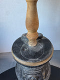 Cast Iron Pot Belly Stove Vintage Smoking Stand