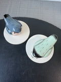4-Piece Ceramic Birds on Pedestals Lot