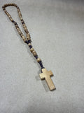 Olive Wood Beaded Rosary
