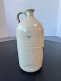 Williamsburg Pottery Blue Leaf Salt Glazed Colonial Bottle Candle Holder
