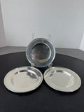 3-Piece M. Fred Hirsch Monogrammed Sterling Silver Bread & Butter Plates