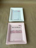 Fishs Eddy Ceramic Trays - Pair