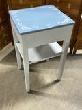 Blue/White Painted Nightstand