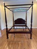 Statton Queen 4 Poster Canopy Bed, with Rails and Metal Support Slats