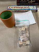 Dominoes And Sentence Cube Game Lot