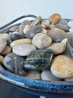 Pier 1 Imports Pottery Rock Fountain on Wrought Iron Stand