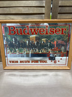 Budweiser Clydesdale Mirror/Clock *Read Description
