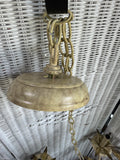 Italian Tole Painted Metal Olive Tree Chandelier
