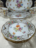 34-Piece Schumann Germany Empress Dresden Flowers China Set