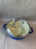 Blue Le Creuset Sauce Pot With Lid