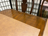 Double Pedestal Dining Table, 3 Leaves, Table Pads and (8) Chairs by Powell's Furniture***HEAVY ITEM***READ DETAILS ON PICK UP POLICY***