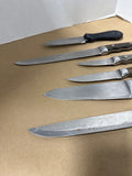 Assorted Knives With Knife Block Holder