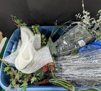 (C) XL Bin of Assorted Faux Floral Stems