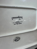 Temptations Old World Christmas Fireplace Scene Platter