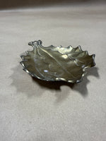 Small Brass Leaf Trinket Dish