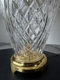 Waterford Crystal & Brass Large Kilkenny Table Lamp