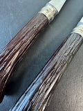 2-Piece Vintage Carving Set with Faux Stag Horn Handles