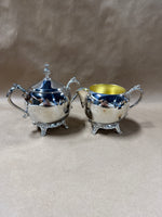 F.B. Rogers Silver Creamer And Sugar