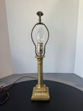 Borghese Gilded Resin Column Candlestick Lamp (WORKS)