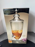 Shannon by Godinger Dublin Cut Glass Beverage Dispenser